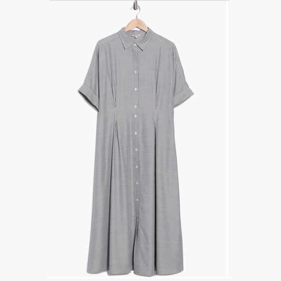 Max Studio Stripe Short Sleeve Maxi Dress - Picture 3 of 4